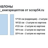 Шаблоны кулинарный