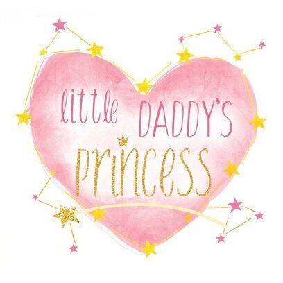 Термонаклейка Daddy's princess, 14 х 14 см